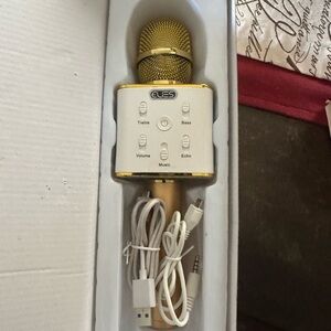 Gold Wireless Karaoke Microphone